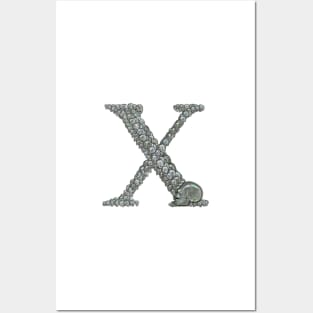 Skull Alphabet X Posters and Art